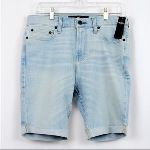 HOLLISTER Men's 30w Skinny Denim Short Light Wash